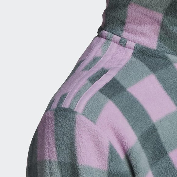 Brand New Adidas Half-Zip Polar Fleece Sweatshirt Coat - Picture 9 of 13